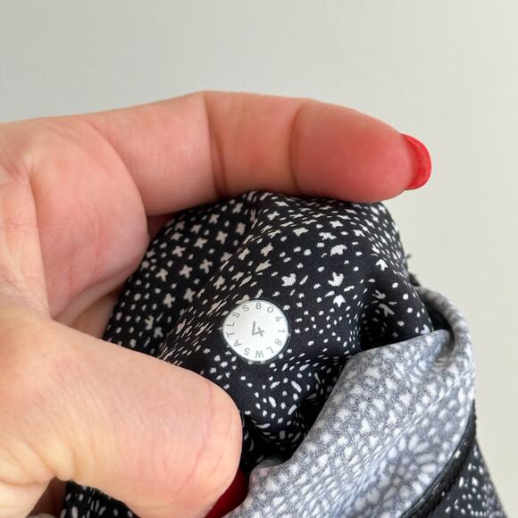 Lululemon Fast & Free 7/8 Tight II *Nulux 25" Meisai White Black 4 - Picture 5 of 10